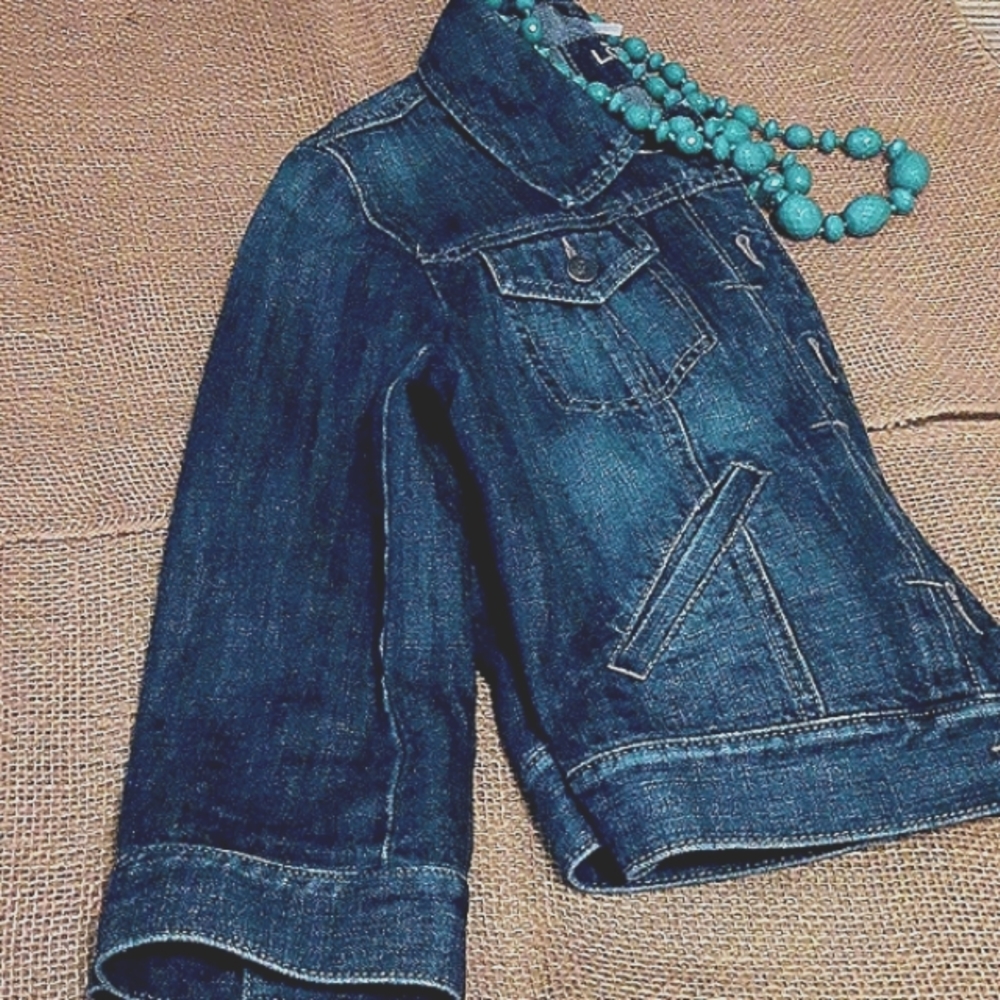 LOFT Dark Blue Jean Jacket